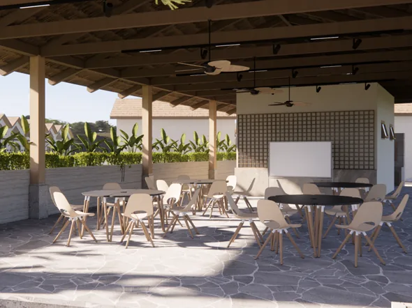 Aula al aire libre de la Green School del complejo de San Fernando (render)
